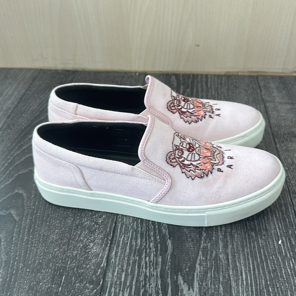 KENZO K-SKATE TIGER SLIP-ONS Pink size 40